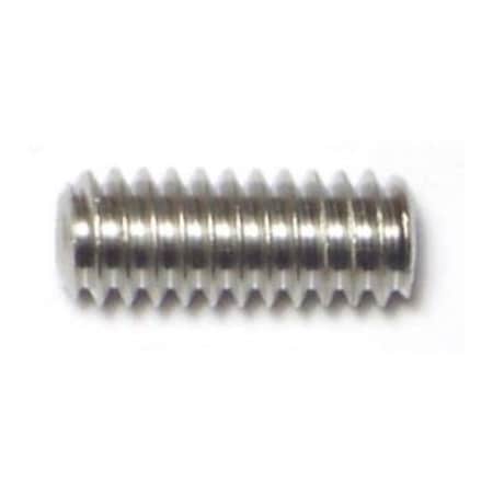 Midwest Fastener 1/4"-20 x 5/8" 18-8 Stainless Steel Coarse Thread Hex Socket Headless Set Screws 10PK 75021